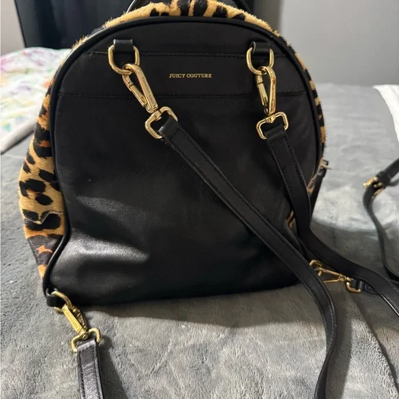 Juicy Couture Leopard Print Backpack with Gold Studs - Picture 6 of 7